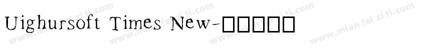 Uighursoft Times New字体转换